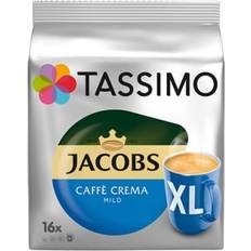 Tassimo Food & Drinks Tassimo Jacobs Caffè Crema Mild XL 89.6g 16pcs 1pack