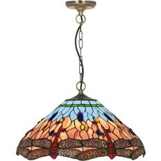 Lampe Tiffany Lustres Searchlight Electric Classic Lustre 42cm