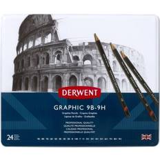 Blyanter Derwent Graphic 9B - 9H 24 Tin