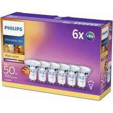 Philips 6-pakkaus LED GU10 50W himmennettävä WarmGlow