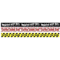 Amscan Zombie Halloween Fright Tapes 3-pack