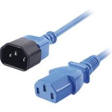 Azul Cables Eléctricos Lindy Cable Alimentación C14 C13 30470