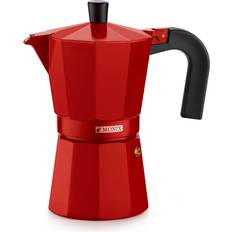 Rojo Cafeteras Moka Monix Cafetera Italiana 6 Tazas