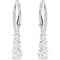 Swarovski Ohrringe Swarovski Attract Trilogy Pierced Earrings - Silver/Transparent