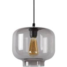 Lucide Medine Smoked/Matte Black Pendant Lamp 25cm