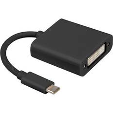 Usb till dvi adapter Lanberg USB C-DVI M-F Adapter