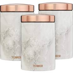 Tower Marble Rose Gold Kitchen Container 3pcs 1.6L