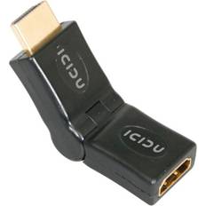 180° HDMI-HDMI M-F Adapter