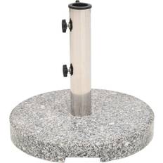 Gris Bases de parasol vidaXL Parasol Base Granite Round 20 kg 22kg