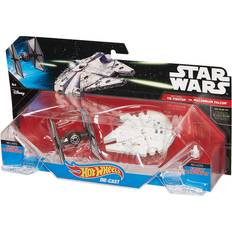 Vaisseaux Spatiaux Jouet Hot Wheels Star Wars Tie Fighter Vs Millennium Falcon Starship