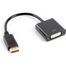 DVI-DisplayPort Kabler Lanberg DVI-DisplayPort M-F 0.1m