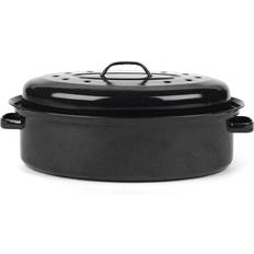 Steel Casseroles Russell Hobbs Vitreous Roaster with lid