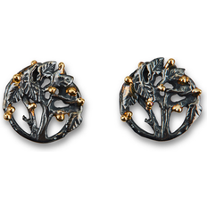 ByBirdie Tree of Life Silver/Gold Earrings - Silver/Gold