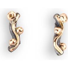 ByBirdie Zeus Pin Earrings - Silver/Gold