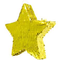 Folat Pinata and Pinata Sticks Star Golden