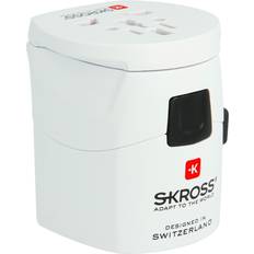 Blanc Adaptateurs de voyage Skross 1302555 Adaptateur de voyage Pro Light 3xUSB World