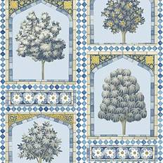 Cole & Son Tapete Sultan's Palace von China Blue Ochre bleu/bleu clair