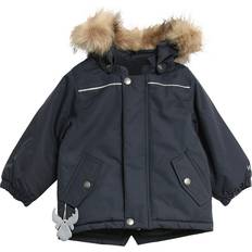 Wheat Hætte med pels Jakker Wheat Elton Tech Jacket - Navy (29499005861990)