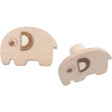 Sebra Opbevaring Sebra Fanto the Elephant Knager i Træ 2 stk.