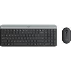 Logitech MK470 Slim Wireless Keyboard and Mouse Combo 2.4 GHz USB Receiver