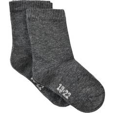 Minymo Sock 2-pack - Dark Grey Melange (5075-131)