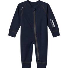 Fille Couches de base Lindberg Merino Wool Overall Blue Unisex Azul