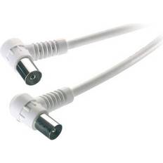 Vivanco Angled Antenna Coaxial M-F 90dB 3m