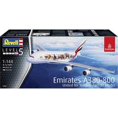 Schaalmodellen en modelsets Revell 1/144 Airbus A380-800 Emirates "Wild Life"