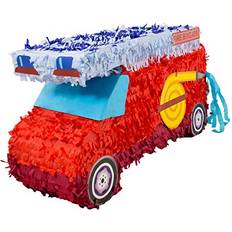 Pastel Piñatas Folat Piñata and Piñata Sticks Fire Engine Red