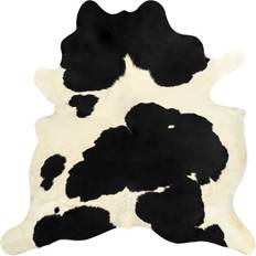 Kohud svart vit vidaXL Genuine Cowhide Vit, Svart 150x170cm