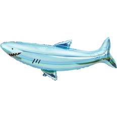 Blå Dyre- & Figurballoner Meri Meri Foil Ballon Giant Shark Blue