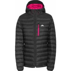 Trespass Women Jackets Trespass Arabel W Hooded Down Packaway Jacket - Black