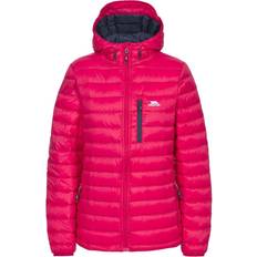 Trespass Arabel W Hooded Down Packaway Jacket - Raspberry