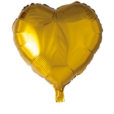 Nytår Tekst- & Temaballoner Hisab Joker Foil Ballon Heart Gold 6-pack