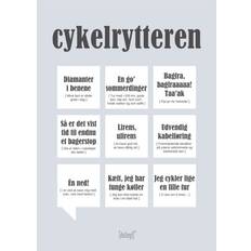 Citat plakat Dialægt Cykelrytteren Plakat 50x70cm