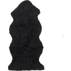 Skinnwille Curly Svart 60x135cm