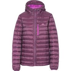 Trespass Arabel W Hooded Down Packaway Jacket - Potent Purple