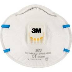 EN 149 Arbeidsklær & Utstyr 3M Hand Sanding & Power Tool Respirator 8822 FFP2 Valved 3-pack