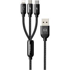 Kabel Mcdodo USB A-USB B Micro/USB C/Lightning 1.2m