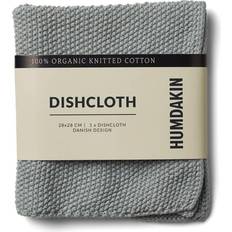 Cotton Dishcloths Humdakin Knitted Dishcloth Grey (28x28cm)