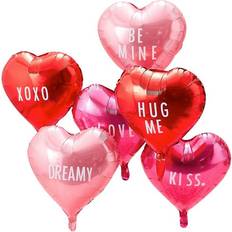 Ginger Ray Foil Ballon Be My Valentine Pink/Red 6-pack