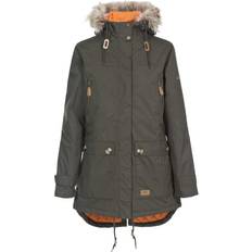 Trespass Women's Clea Waterproof Parka - Dark Khaki