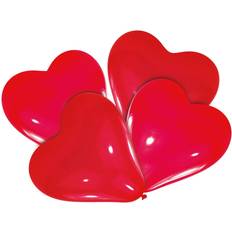 Amscan ballons coeur 30 cm latex rouge 4 pièces