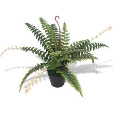 Gröna Konstgjorda växter vidaXL Artificial Fern Plant with Pot Konstgjord växt