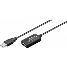 USB A-USB A Kabel Goobay Active USB A - USB A M-F 2.0 10m