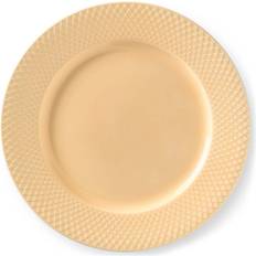 Beige Assiettes de Dîner Lyngby Rhombe Color Assiette de Dîner 27cm