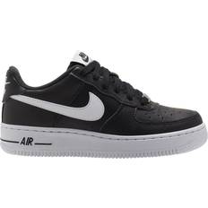 Nike Air Force 1 GS 'Black White' - Kid's