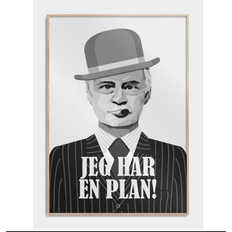 Citatplakat Jeg har en plan Plakat 30x42cm