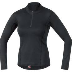 Gore Bike-Wear Camiseta Interior Wear Thermo Con Cremallera Manga Larga Negro Mujer - Black