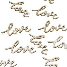 Valentinsdag Konfetti Ginger Ray Confetti Love Words Gold 25-pack